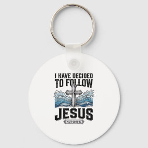 I Have Decided To Follow Jesus Vintage Shirt Keychain