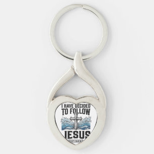 I Have Decided To Follow Jesus Vintage Shirt Keychain