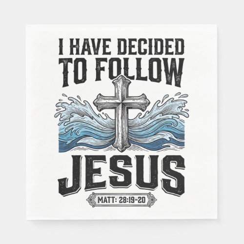 I Have Decided To Follow Jesus Vintage Shirt Napkins