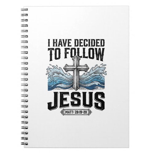 I Have Decided To Follow Jesus Vintage Shirt Notebook