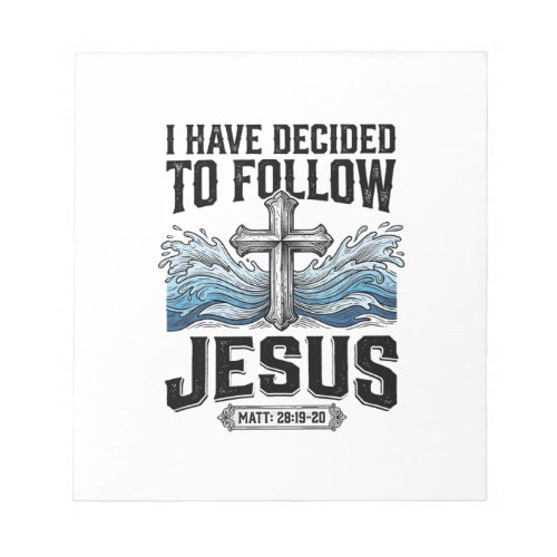 I Have Decided To Follow Jesus Vintage Shirt Notepad