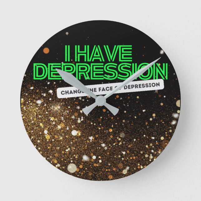 I HAVE DEPRESSION_ Clock (Front)