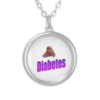 I have Diabetes, Diabetes does not have me! Silver Plated Necklace