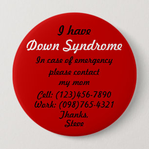 I Have Down Syndrome Button