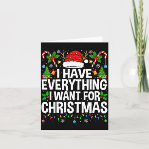 I Have Everything I Need Couples Pajamas Christmas Card