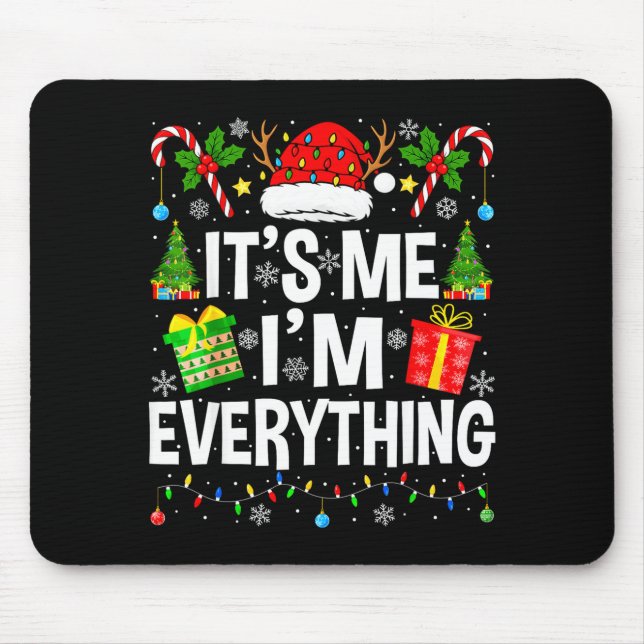 I Have Everything I Need Couples Pajamas Christmas Mouse Pad (Front)