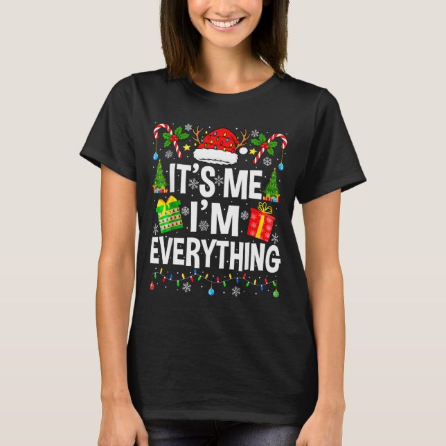 I Have Everything I Need Couples Pajamas Christmas T-Shirt (Front)