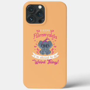 I Have Fibromyalgia Awareness Cute Elephant iPhone 13 Pro Max Case