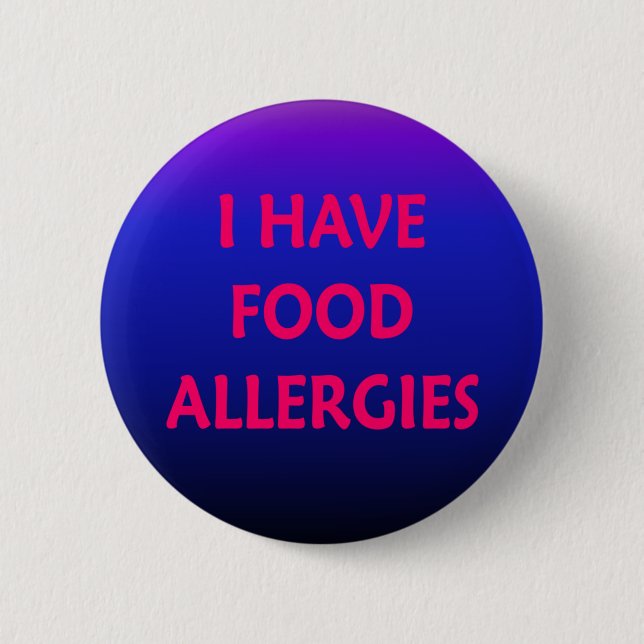 I have food allergies button (Front)