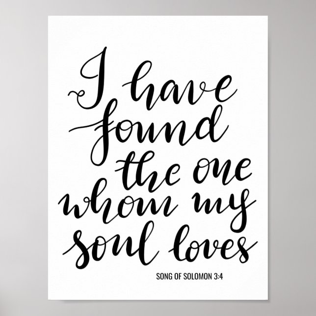 I Have Found The One Handwritten Wedding Sign (Front)