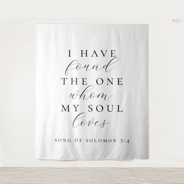 I Have Found The One Quote Wedding Backdrop Banner (Front)