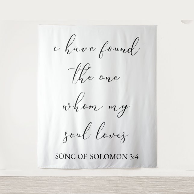 I Have Found the One Wedding Backdrop (Front)