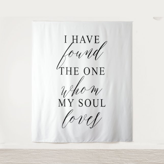 I Have Found The One Wedding Backdrop Banner (Front)