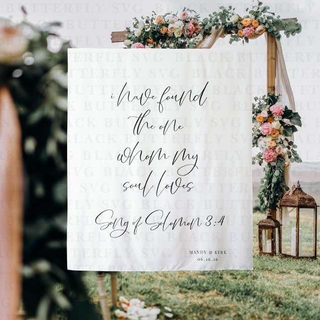 I Have Found the One Wedding backdrop banner (Creator Uploaded)