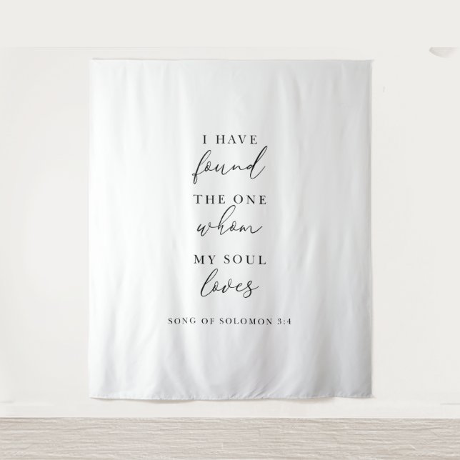 I Have Found The One Wedding Backdrop Banner  (Front)