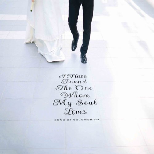 I Have Found The One Wedding Ceremony Aisle Quote  Floor Decals