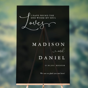 I have found the one whom my soul love!  Script, Acrylic Sign