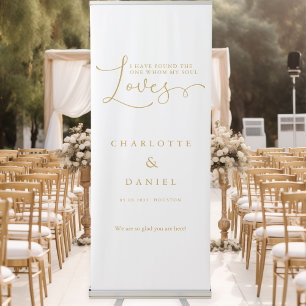 I have found the one whom my soul love! Wedding Retractable Banner