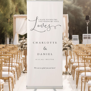 I have found the one whom my soul love! Wedding Retractable Banner