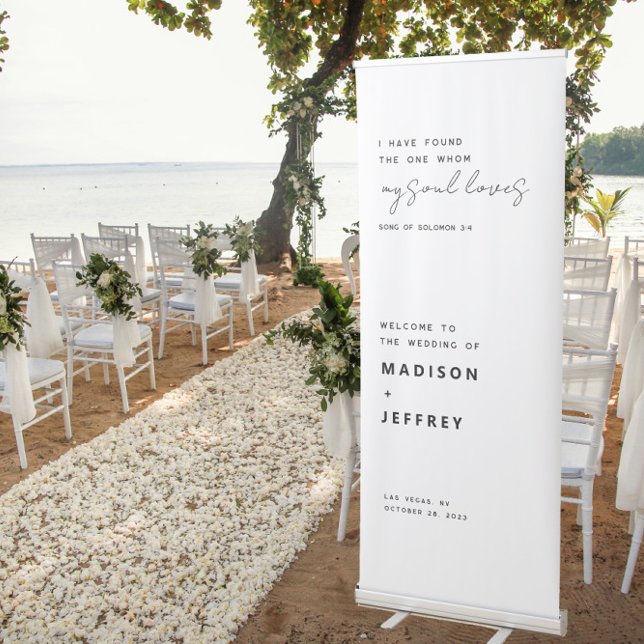 I have found the one whom my soul loves Wedding  Retractable Banner (Creator Uploaded)