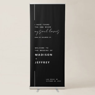 I have found the one whom my soul loves Wedding  Retractable Banner