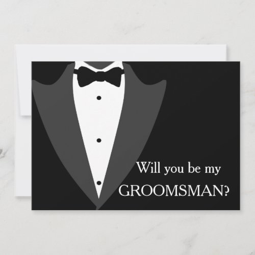 I have got the girl will you be my Groomsman Invitation
