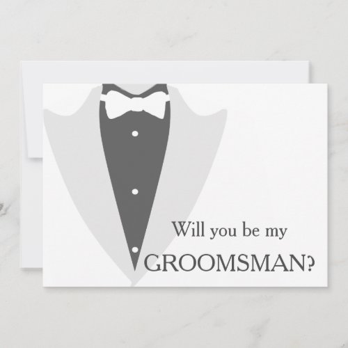 I have got the girl will you be my Groomsman Invitation