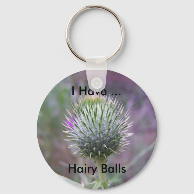I Have Hairy Balls Keychain (Front)