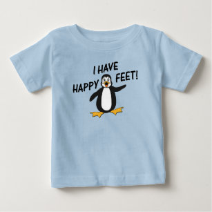I Have Happy Feet Cute Penguin Baby T-Shirt