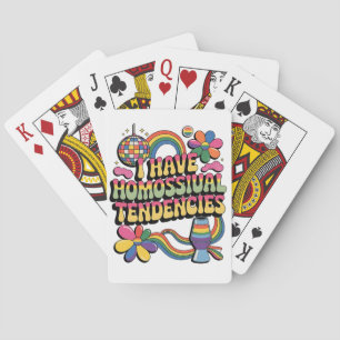 I Have Homosexual Tendencies LGBT Pride Month Poker Cards