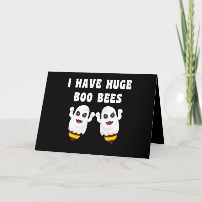 I Have Huge Boo Bees Halloween Matching Card (Front)