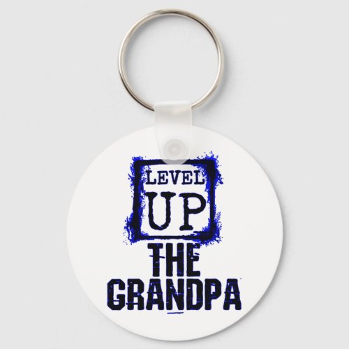 I have leveled up to grandpa T_Shirt Wine Label Wi Keychain