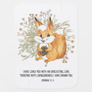 I have Loved You With An Everlasting Love, Bible,  Baby Blanket