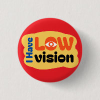I Have Low Vision symbol - Red