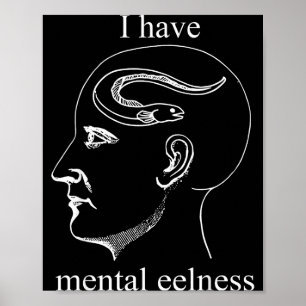 I Have Mental Eelness Funny Mentally Poster