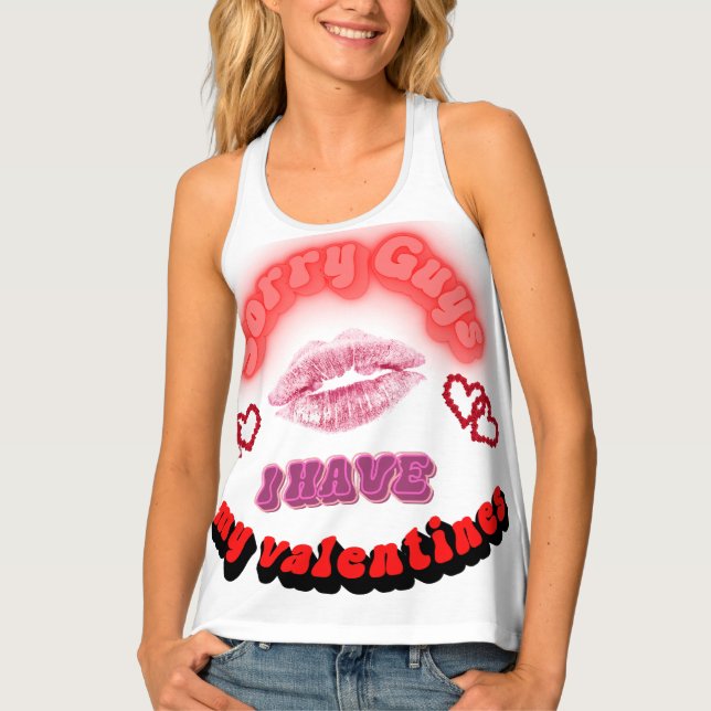 I have my valentines tank top (Front)