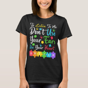 I Have Nonverbal Autism Awareness Puzzle Piece T-Shirt