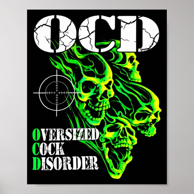 I Have Ocd Oversized Disorder  Poster (Front)