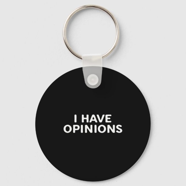 I Have Onions Bold Funny Statement Design  Keychain (Front)