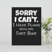 I Have Plans With My Dirt Bike Gift (Standing Front)