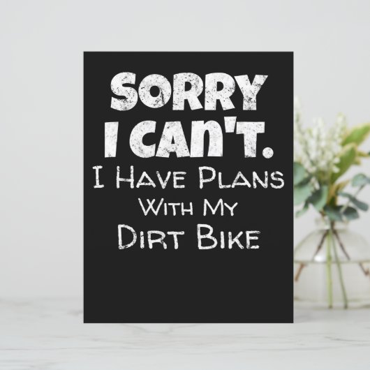 I Have Plans With My Dirt Bike Gift (Standing Front)