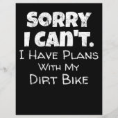 I Have Plans With My Dirt Bike Gift (Front)