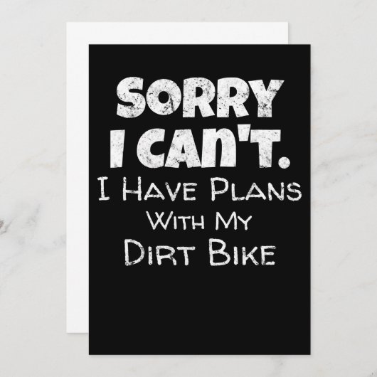 I Have Plans With My Dirt Bike Gift (Front/Back)