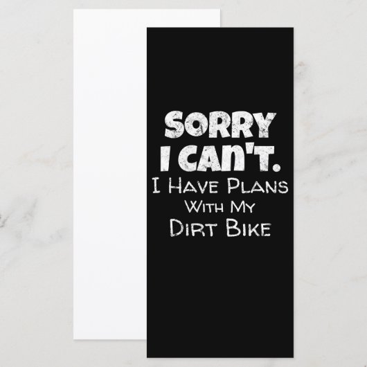 I Have Plans With My Dirt Bike Gift (Front/Back)