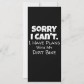 I Have Plans With My Dirt Bike Gift (Front)