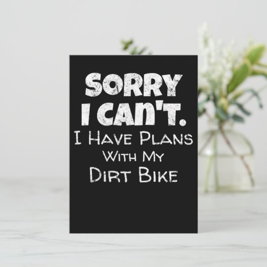 I Have Plans With My Dirt Bike Gift (Standing Front)