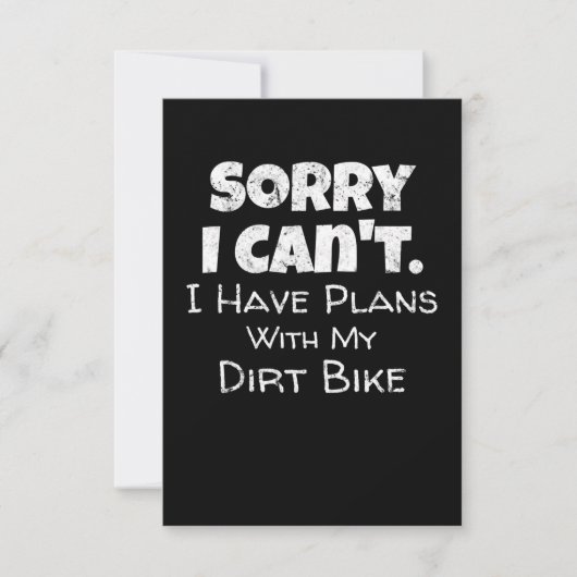 I Have Plans With My Dirt Bike Gift (Front)