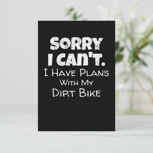 I Have Plans With My Dirt Bike Gift (Standing Front)