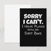 I Have Plans With My Dirt Bike Gift (Front/Back)