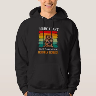 I Have Plans With My Norfolk terrier Dog   Father' Hoodie